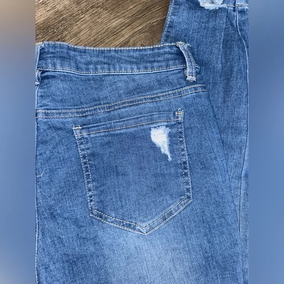 d. jeans Women’s Distressed Classic Blue Denim Skinny Jeans Size 12 - Picture 8 of 8
